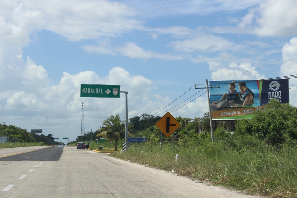 Cruce Mahahual - Cafetal, travel safely to Mahahual