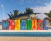 Coastal town of Mahahual Quintana Roo