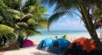 Camping en la playa de Mahahual Costa Maya