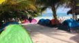 Camping Lunas Bar en la playa de Mahahual Costa Maya