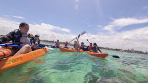 Snorkel en Mahahual, viaje en Kayak