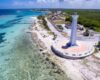 mahahual lighthouse costa Maya drone photo